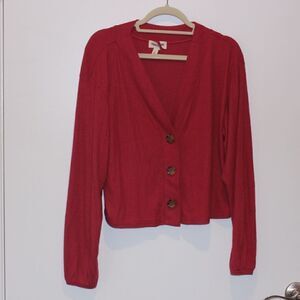 Open Edit Women Cardigan Sweater Small